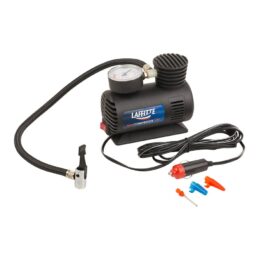 Mini compresor 16,5 L/min, 12 v con 3 picos adaptadores