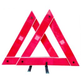 Juego de 2 balizas triangulares reglamentarias reforzadas