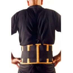 Faja lumbar de trabajo reforzada 4 ballenas