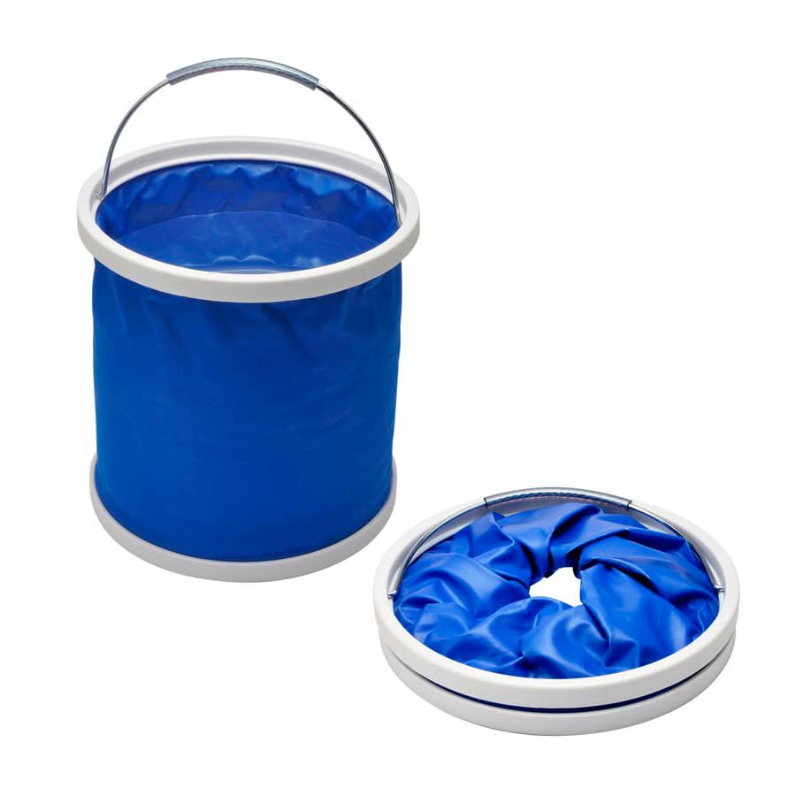 Balde plegable de 10 litros (azul) (hy)