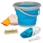 Kit De Limpieza 5 En 1 Auto Aspiradora Balde Cepillo Franela