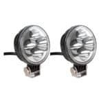 Par De Faros Auxiliares Redondo 4 Led 12w Off Road Auto Moto