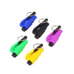 Llavero Corta Cinturon Cinturones Rompe Vidrio De Emergencia