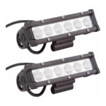 Par De Faros Auxiliares Barra 6 Led 30w Flood Off Road Auto